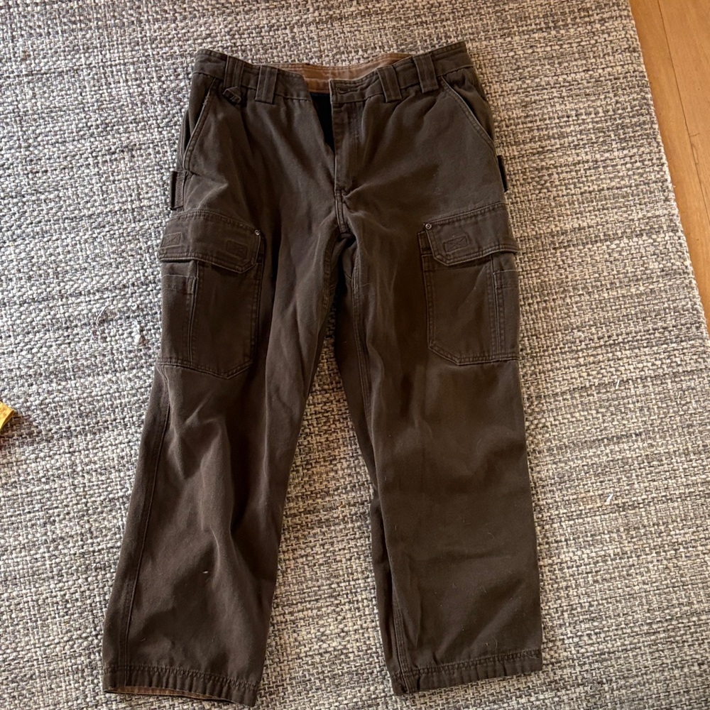 Duluth Trading Co Dark Brown Cargo Pants